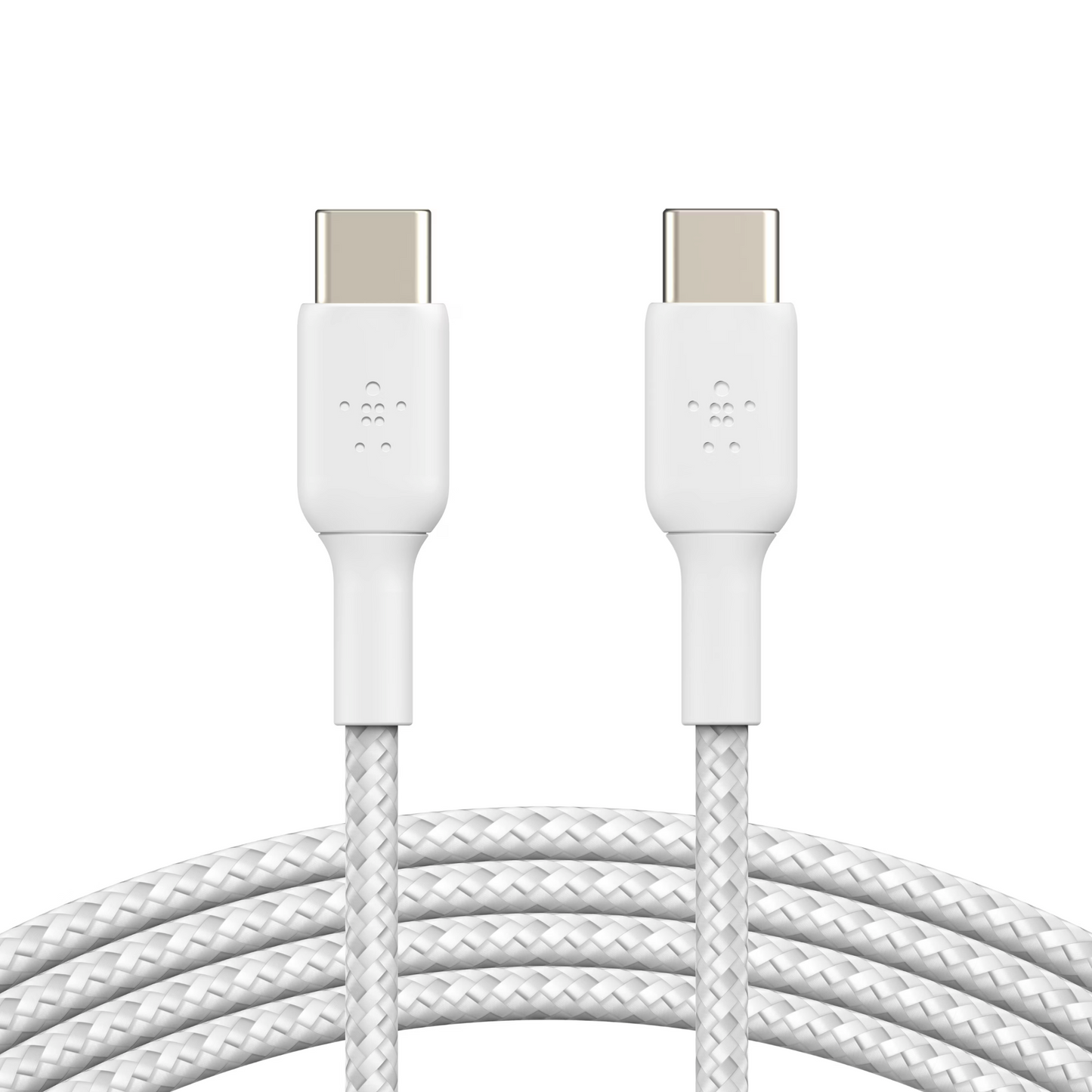 BELKIN Geflochtenes USB-C zu USB-C 1m (Weiss) 60W