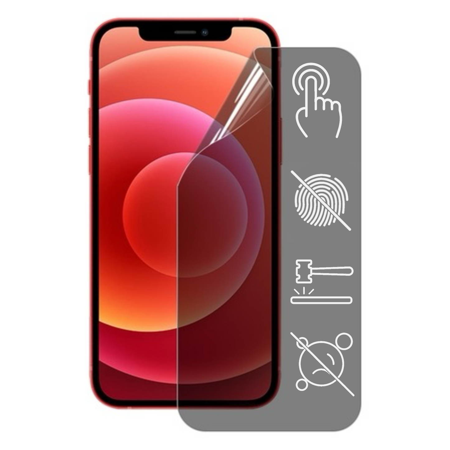 Premium Hydrogelfolie Matt-Privacy 50 Stück