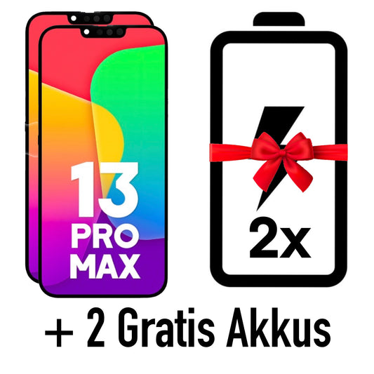 2x iPhone 13 Pro Max Display (Pulled) inkl. Sensorflex Kabel kaufen und 2 Akkus nach Wahl dazu erhalten