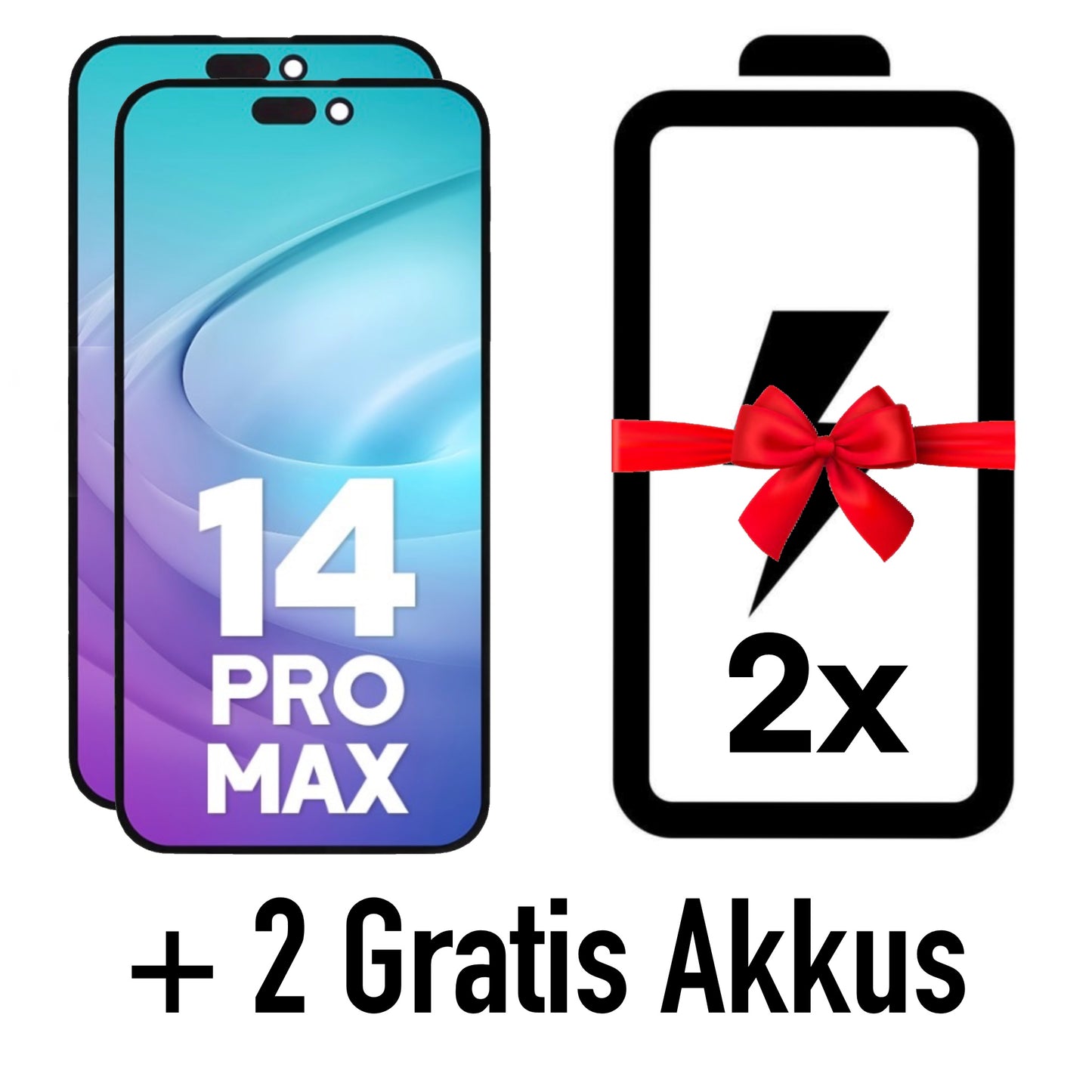 2x iPhone 14 Pro Max Display (Pulled) inkl. Sensorflex Kabel kaufen und 2 Akkus nach Wahl dazu erhalten