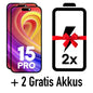 2x iPhone 15 Pro Display (Pulled) inkl. Sensorflex Kabel kaufen und 2 Akkus nach Wahl dazu erhalten