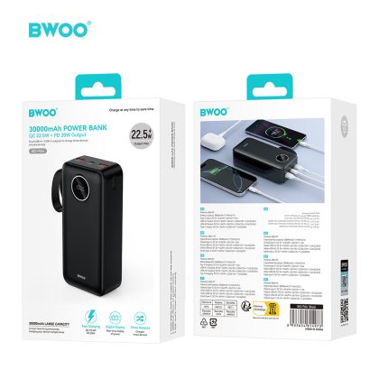 BWOO 22,5W 30000 mAh Powerbank
