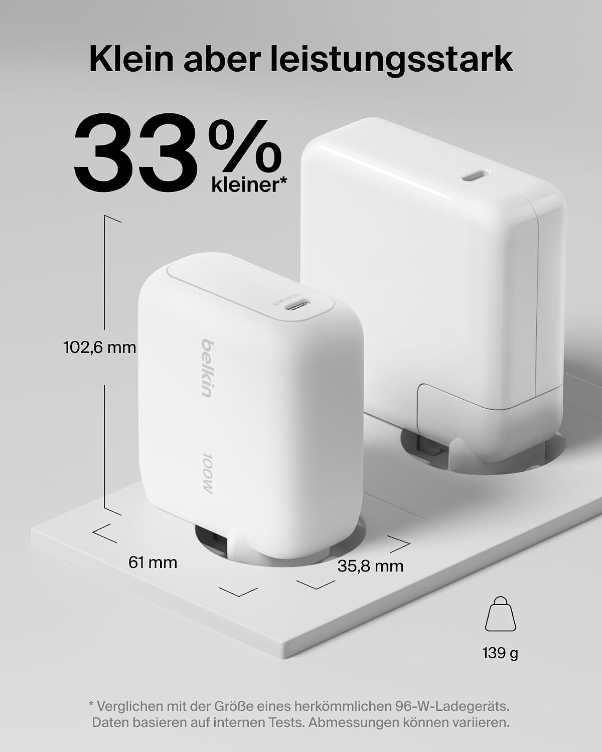 BELKIN Ladegerät USB-C 100W + USB-C Kabel – Bild 4