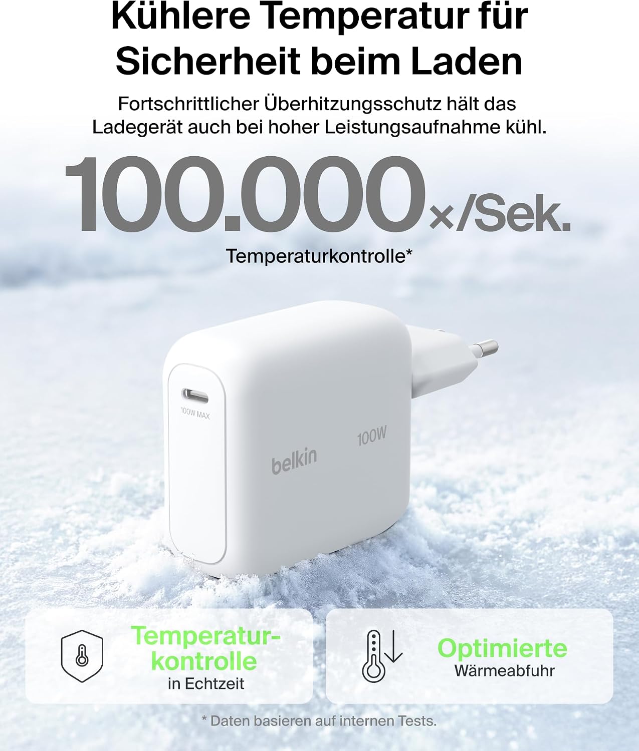 BELKIN Ladegerät USB-C 100W + USB-C Kabel – Bild 2