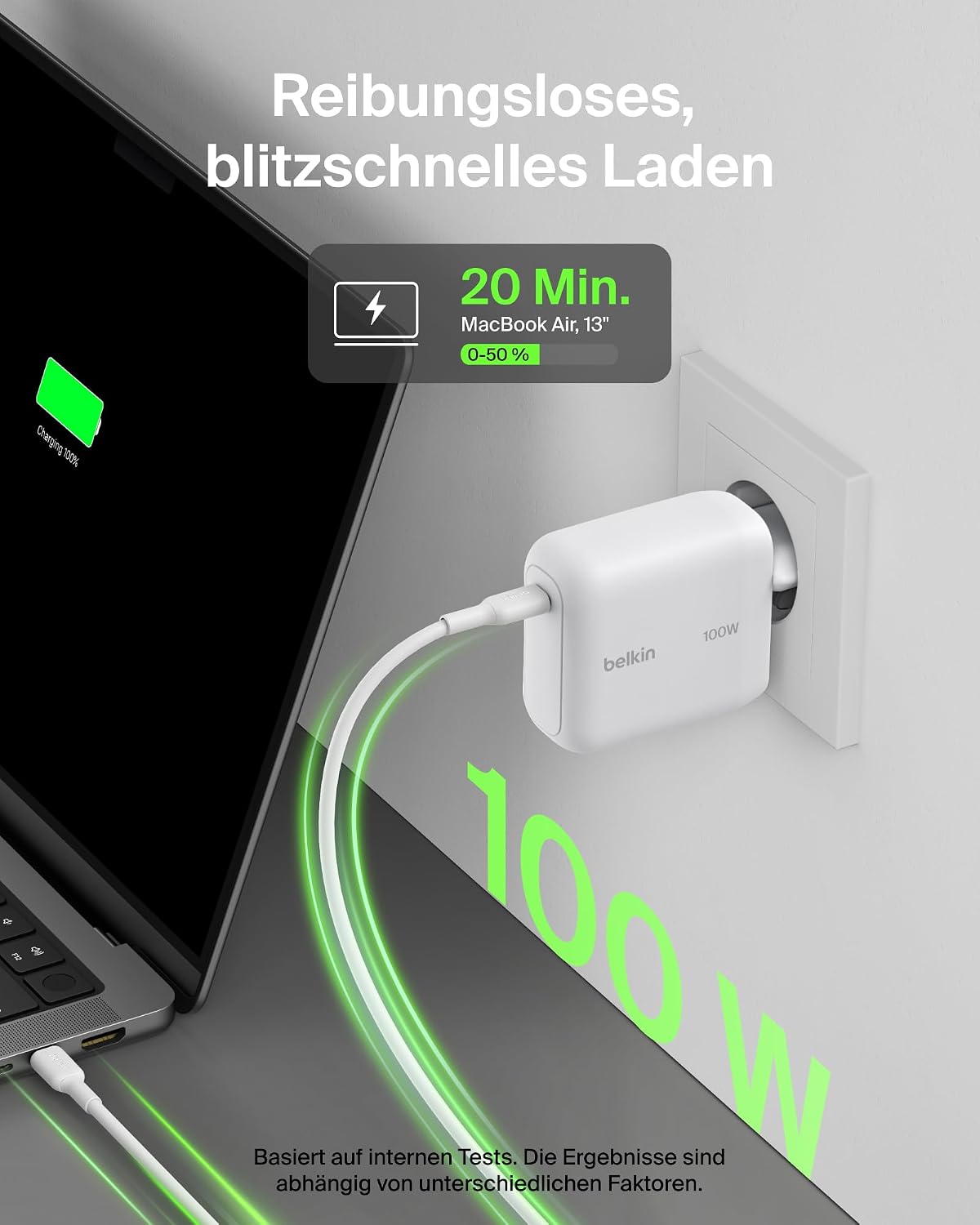 BELKIN Ladegerät USB-C 100W + USB-C Kabel – Bild 3