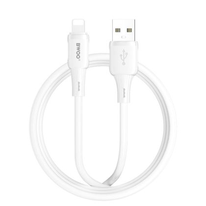 BWOO 3A Silikon-Kabel X329L usb - lightning 3A 1m weiß