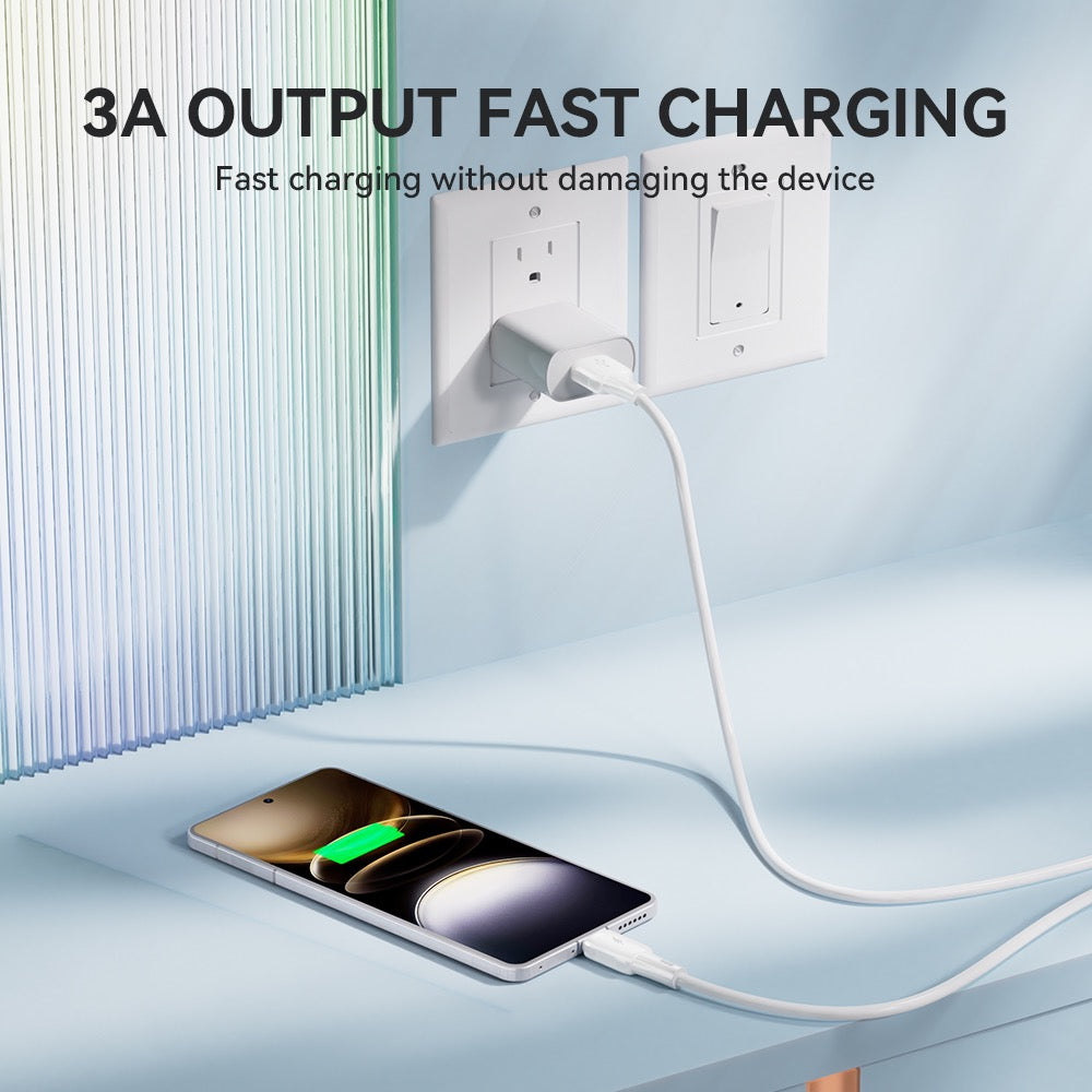 BWOO 3A Silikon-Kabel X329C USB - USB-C 1m weiß – Bild 3
