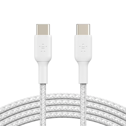 BELKIN Geflochtenes USB-C zu USB-C 1m (Weiss) 60W