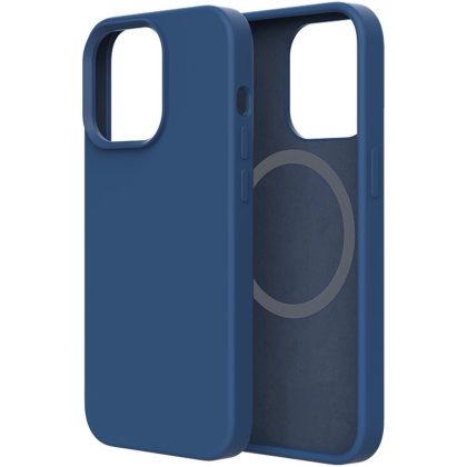 Silikon Case mit Mikrofaser-Fütterung und MagSafe - iPhone XS, schwarz